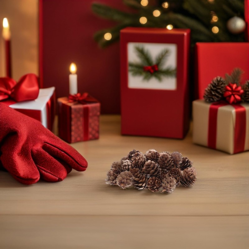 GRIRIW 100pcs Pine Cones Decorations - Natural Pine Cones Bulk