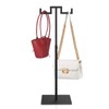 Polmart Tabletop Adjustable Double Hook Handbag Purse Display Stand, Black