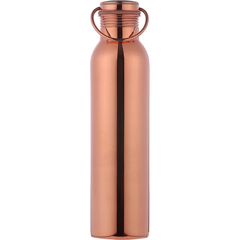 HealthGoodsAU - Pure Copper Water Bottle with Carrying Handle |