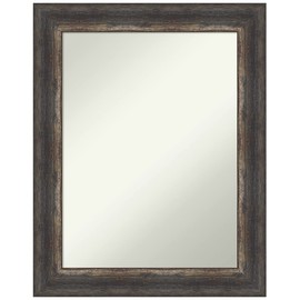 Amanti Art Bronze Bathroom Mirror for Over Sink, 32x26 Ballroom Bronze Rectangle Vanity Mirror, Medium Traditional Frame, Hangs Horizonally and Vertically, Bathroom Wall Decor, Non-Beveled Edge