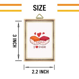 Sushi Ornament for Food Lover Xmas Tree Hanging Ornaments Ceramic Keepsake,I Love Sushi Japanese