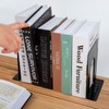 Jekkis 20pcs Metal Bookends for Shelves, 6.6"x 5.7"x 5" Black