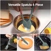 JLiup Silicone Spatula Set of 6, Rubber Spatulas Silicone Food