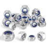 TA-VIGOR 60Pcs M5 Nylon Hex Lock Nuts, 304 Stainless Steel