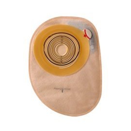 Assura Colostomy Pouch One-Piece System 8-1/2 Inch Length, Maxi 13/16 to 2-3/4 Inch Stoma Closed End Flat, Trim to Fit, 12170 - Box of 30