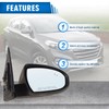 Right Passenger Side Mirror Assembly compatible with 2016 2017 2018