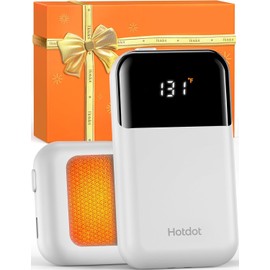 AI Hand Warmers Rechargeable 2 Pack, 4 Heat Levels (104–131°F), Real-Time Temp & Battery Display, Electric Hand Warmers, Fast Heating, Fits in Gloves/Pocket, Gifts for Women & Men