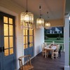 Battery Operated Chandelier, 2Pack Hanging Gazebo Lights, Acrylic Crystal Beaded