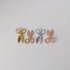 1 Piece Miniature Metal Scissors - Color: Yellow Gold