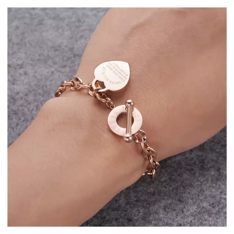 Patry Pulsera Acero Inox Proverbio Guarda Tu Corazón Sobre Todo