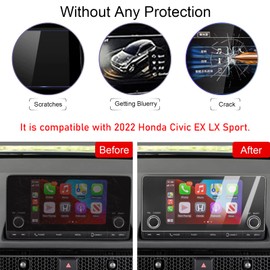 TTCR-II Screen Protector Civic 2022-2025, for 2023 2024 2025 Accord CRV HRV Pilot Screen Protector 7 Inch