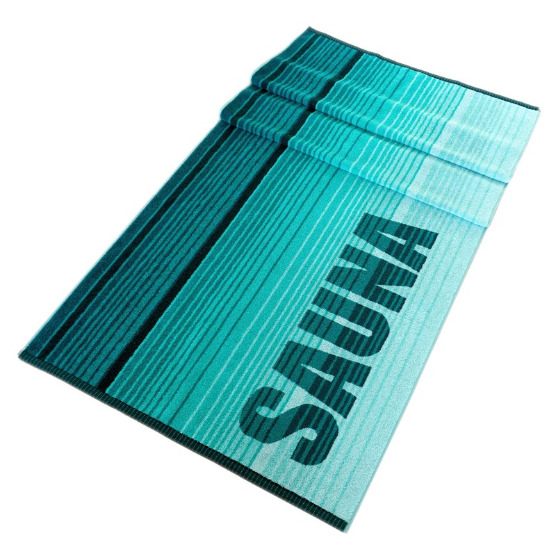 Lashuma Oslo Sauna Towel, Lying Towel, Turquoise, Green, Absorbent Sauna