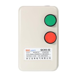 Rebower Magnetic Electrical Motor Starter, Three Phase Synchronous Switches Controller, [for Air Compressor] - AC220V/240V 2.2KW 3HP