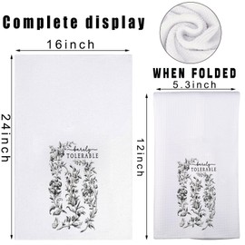 MYSOMY Literature Novel Towels Barely Tolerable Gift Darcy & Elizabeth Gifts Pemberley House Kitchen Towels Literary Reader Gift (Tolerable kt UK2)