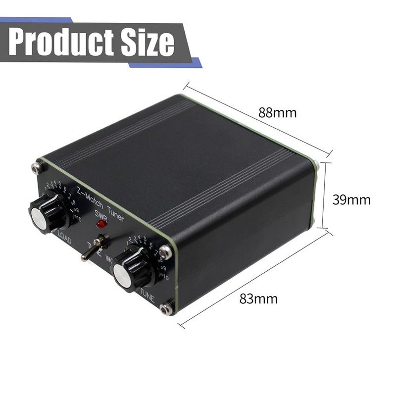 Xsdjasd QRP Z-Match Manual Tuner Antenna 5W Tuner 3-28 MHz