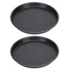 2Pcs Non Stick Pizza Pan Deep Thickened Carbon Steel Baking