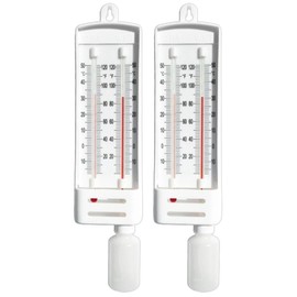 Sper Scientific Precision Wet & Dry Bulb Mason’s Hygrometer 736740 - Dual Thermometer Humidity Meter for Meteorology, Greenhouses, Laboratories, HVAC & Environmental Science - 2 pc