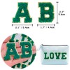 Jongdari Jongdari Chenille Letter Patches Self Adhesive Letters,Iron on Letters