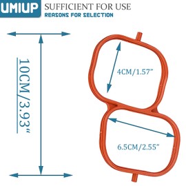 037-4886 0374848 Intake Plenum Gasket Set for LEXUS ES350 RX350 RX450H&TOYOTA AVALON CAMRY HIGHLANDER RAV4 SIENNA VENZA 2005 2006 2007 2008 2009 2010 2011 2012 2013 2014 2015 2016 2017 2018 171760P020