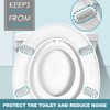 KEMUZ Toilet Seat Buffer Set, 4 Pieces Rubber Buffer Toilet