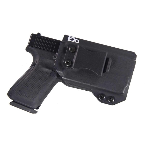 Fierce Defender IWB Kydex Holster Compatible with Glock 19 23 32 w/Olight PL-Mini Valkyrie The Winter Warrior Series -Made in USA- GEN 5 Compatible (Black)