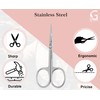 Nail Scissors Curved - Professional Stainless Steel Grooming scissors for