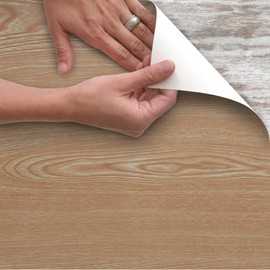 Magic Cover Self-Adhesive Vinyl Shelf and Drawer Liner, 18" x 16', Golden Oak (16F-18594-06)