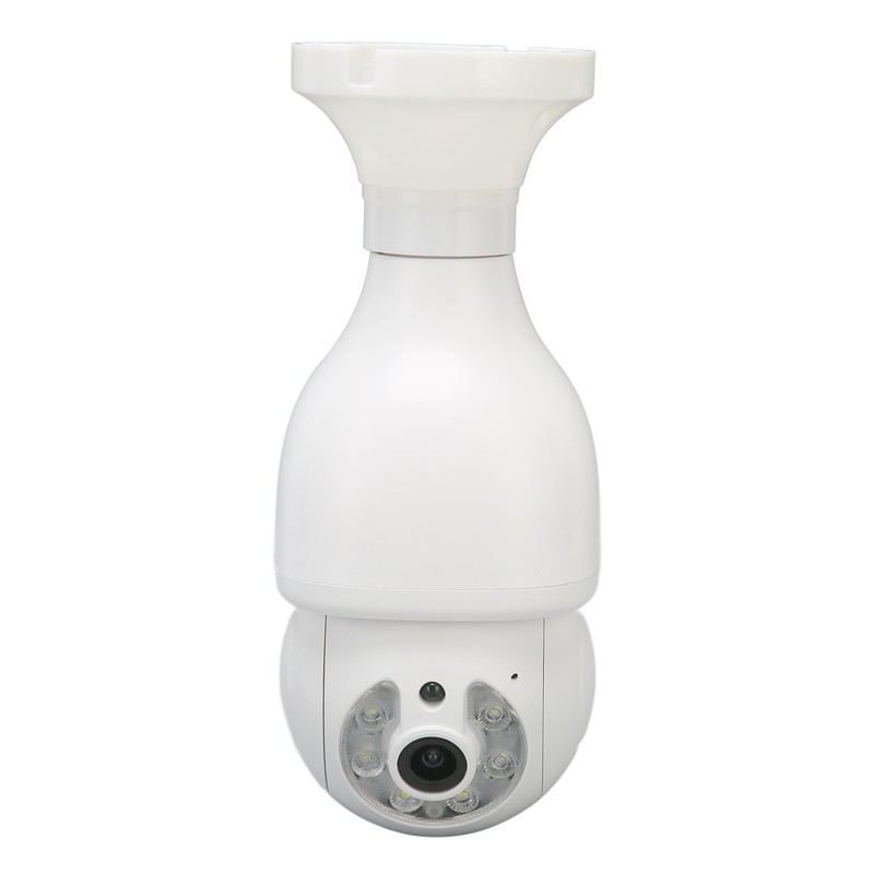 WiFi Security Camera 1080P Night Vision Motion Detection E27 Screw