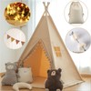 RONGFA Kids Teepee Tent with Lights &Large Pompoms & Carry