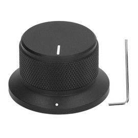 Guitar Knob Hat Shaped Modern Delicate Simple Aluminum Bass Knob for Amplifier Black
