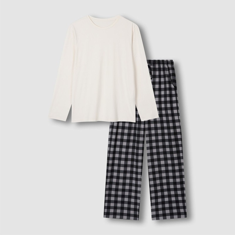 JAJU [JAJU/자주] 여 피치스킨 라운지 세트_아이보리 [JAJU] Women's Peach Skin