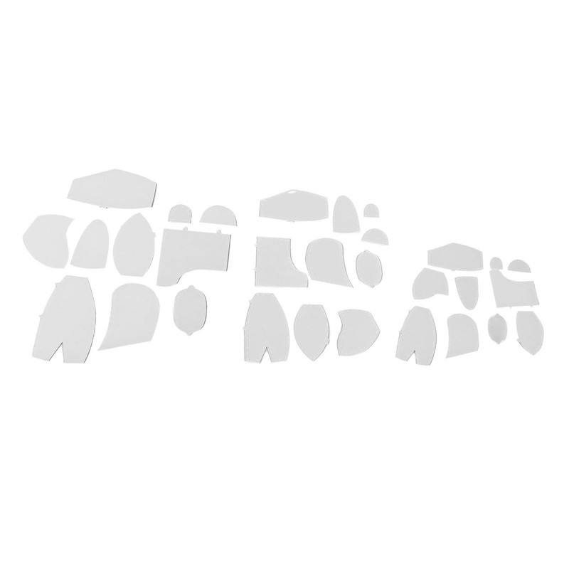 Memory Bear Template, 30 Pieces Bear Template Ruler Set, Acrylic