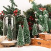 Fayavoo Mini Christmas Tree Bottle Brush Christmas Trees, 5Pcs Small