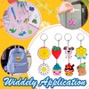 Xandova 46 Pcs Cute Keychains for Kids, Random Different Cartoon