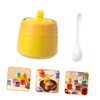 FUNOMOCYA Ceramic Salt Jar Spoon Truffle Salt Shaker for Spices