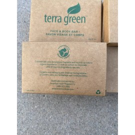Terra Green Face And Body Soap Bar 1.85 oz Lemongrass Fragrance Lot of 10 Bars