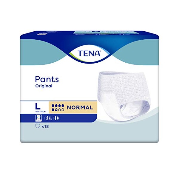 TENA Tena Pants Original Normal. Size: Large. Pack of 18.