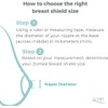 Zomee Flex Breast Nipple Shield Latch Assistance Inverted or Flat-