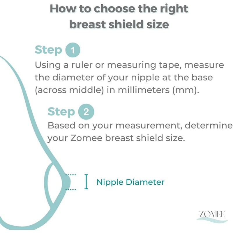 Zomee Flex Breast Nipple Shield Latch Assistance Inverted or Flat-