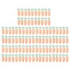 100Pcs Carrot Paper Clips Carrot Style Electroplated Metal Nonslip Rustproof
