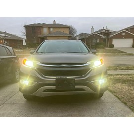 Kojem Fog Lights Compatible with 2015 2016 Honda CR-V CRV Replace for 33900T1WA11 33951T1WA11 HO2592140 HO2593140 Driving Bumper Fog Lamps + Bulbs + Switch