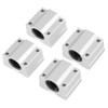 4Pcs 36x42x28mm SCS12UU Linear Ball Bearings, Aluminum Linear Motion Ball