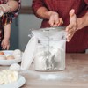 Suclain 4 Pcs 4 Qt Food Storage Container Bucket with