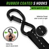 Retractable Ratchet Straps(4 Pack) - 1in x 10ft Self Retracting