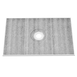 Lightweight 48x72 Inch Shower Curb Kit Central Drain Rectangular Modern Design Installation KitDrain Position: Central, Size: Size 48 x 72 inch
