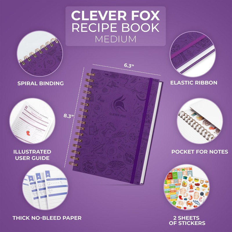 Clever Fox Recipe Book Spiral – Make Your Own Family