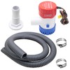 CREATORELE 12v Bilge Pump 1100GPH Non-Automatic And a 1-1/8 Inch