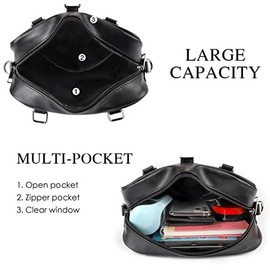 STEAMEDBUN Ita Bag Backpack with Insert Pin Display Bag for Anime Cosplay Black Square