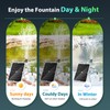 Battery Backup for Solar Fountain Water Pump Backup Battery 2600mah,