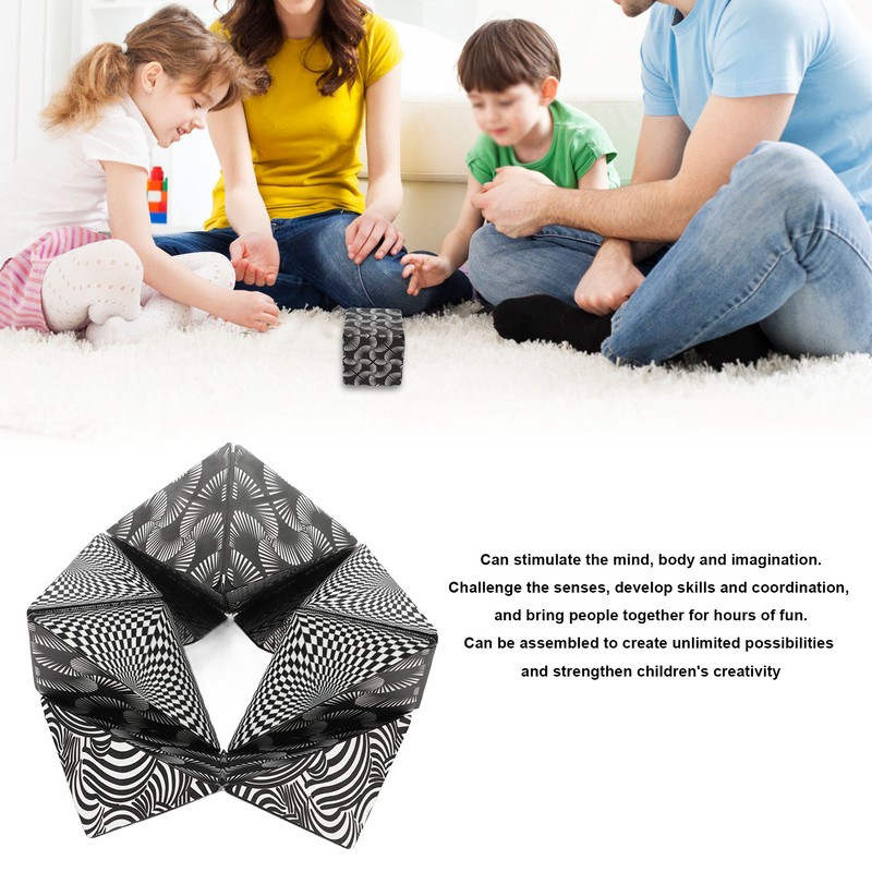 Shape Cube Magnetic ABS Geometric Cube Puzzle Toy for Daily
